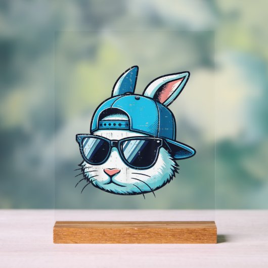Visage de Lapin de Pâques Casquette de Baseball Lu (Neutre)