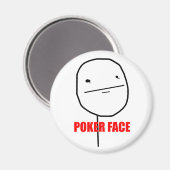 Visage de poker - Magnet (Recto/Verso)