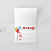 Visage de singe Premier anniversaire Invitation de (Intérieur)