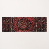 Visage de tapis persan en champ teinté rose  (Dos (Horizontal))