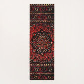 Visage de tapis persan en champ teinté rose  (Dos)