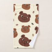 Visage d'ours drôle (Serviette à main)