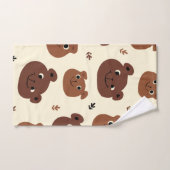 Visage d'ours drôle (Serviette à main)