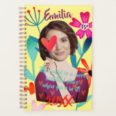 Visage drôle | Fleurs et Coeurs Belle fille (Devant)