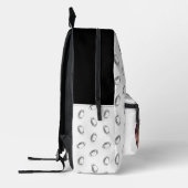 Visage drôle |Retourner à l'école photo sac à dos (Gauche)