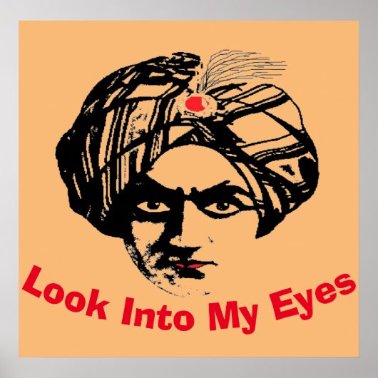 Visage du magicien, ajouter du texte Poster (Devant)