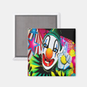 Visage d'un aimant clown (Recto/Verso)