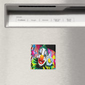 Visage d'un aimant clown (In Situ (Lave-vaisselle))