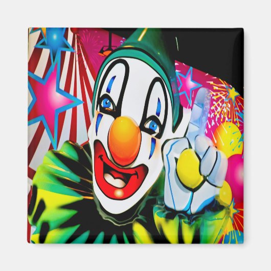 Visage d'un aimant clown (Devant)