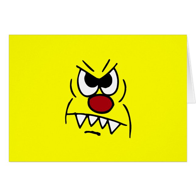 Visage effrayant Grumpey (Devant Horizontal)