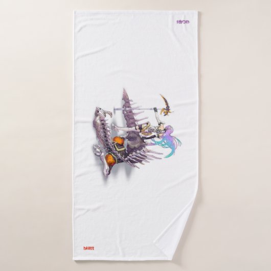 visage et directions de bout (Serviette de bain)