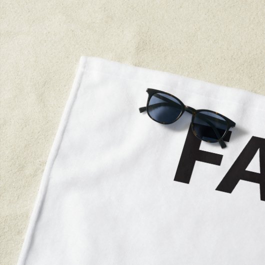 Visage et serviette de bout (En situation)