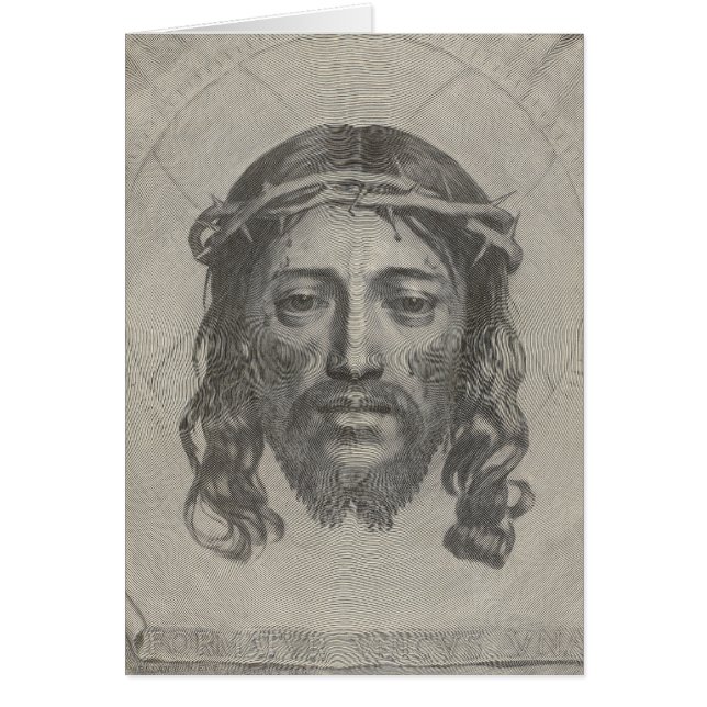Visage gravé de Jésus-Christ par Claude Mellan (Devant)