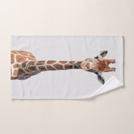 Visage mignon de girafe (Serviette à main)