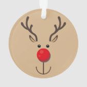 Visage minimaliste de rennes mignonne Brown (dos)