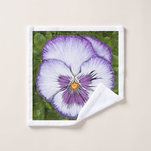 Visage Pansy Violet (Gant de toilette)