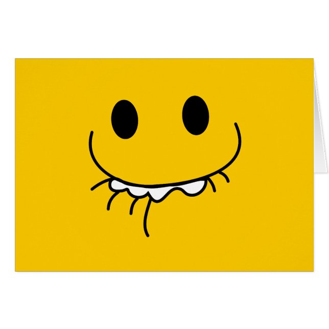 Visage réprimé de rire (Devant horizontal)