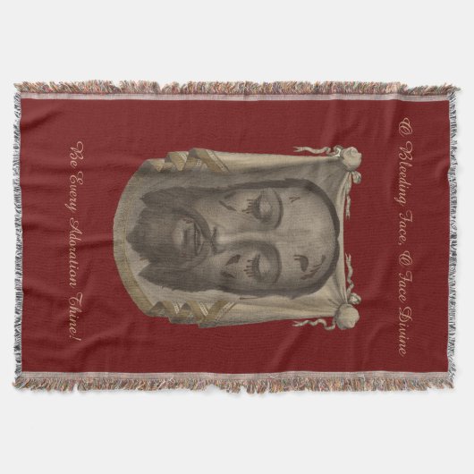 Visage saint de couverture de jet de Jésus (Devant)