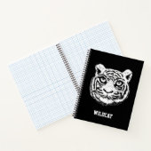 Visage sauvage de tigre sur le Carnet noir (Intérieur)