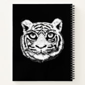 Visage sauvage de tigre sur le Carnet noir (Dos)