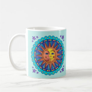Visage Soleil Lune Tasse