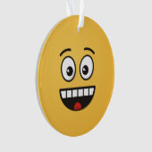 Visage souriant avec bouche ouverte (devant)