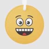 Visage souriant avec bouche ouverte (dos)