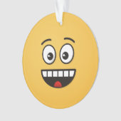 Visage souriant avec bouche ouverte (devant)