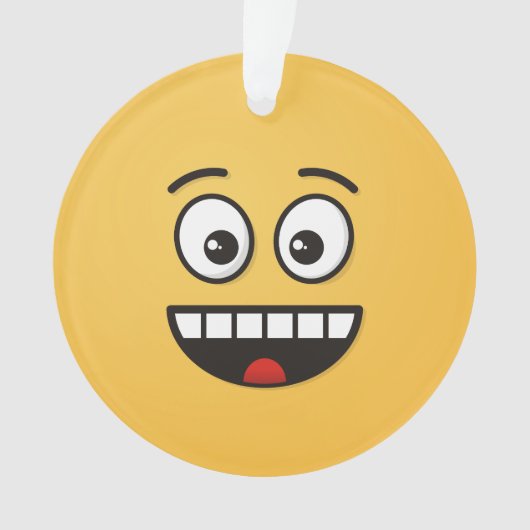 Visage souriant avec bouche ouverte (devant)