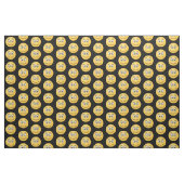 Visage souriant avec tissu d'yeux ouverts (Fat Quarter)