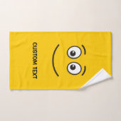 Visage souriant avec yeux ouverts (Serviette à main)