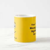 Visage souriant avec yeux ouverts Mug café (Centre)