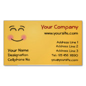 Visage souriant avec yeux souriants Carte de visit (devant)