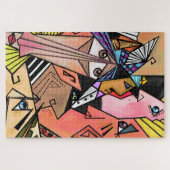 Visages Abstraits Cubisme Portrait Puzzle (Horizontal)