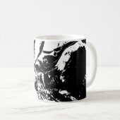 Visages Abstraits Faces Faciale Art Mug (Devant droit)