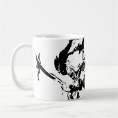 Visages Abstraits Faces Faciale Art Mug (Gauche)