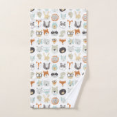 Visages conviviaux | Portraits d'animaux mignons (Serviette à main)