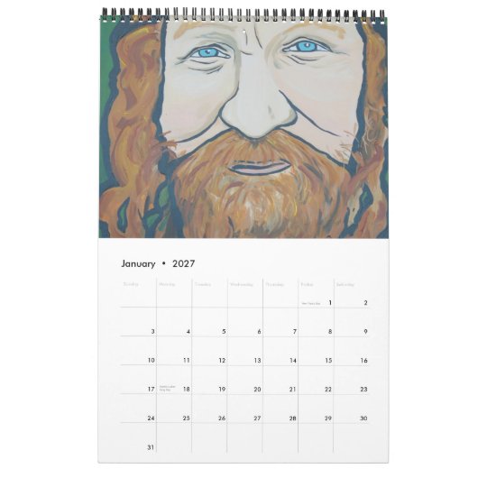 Visages de calendrier de phénomène des sans-abri (Jan 2027)