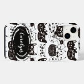Visages de chat fous motif (Verso Horizontal)