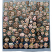 Visages de l'humanité Douche rideau (Devant)
