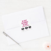 Visages de panda, autocollant (Enveloppe)
