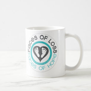 Visages de tasse de café de perte