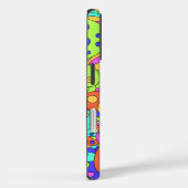 Visages psychédéliques déformés iPhone / coque ipa (Verso / Droite)