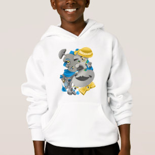Visages surréalistes et Sweat - shirt à capuche de