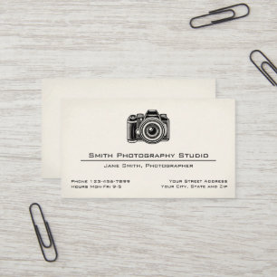 Visagestudio Fotograaf Bedrijfskaart Visitekaartje