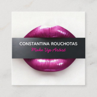 Visagist Bedrijfskaart Vierkante Visitekaartje