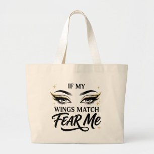 Visagist Cosmetoloog MUA Sarcastische Diva Grote Tote Bag