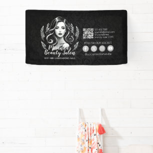 Visagist Haarstylist Schoonheidssalon Wimpers Wenk Spandoek