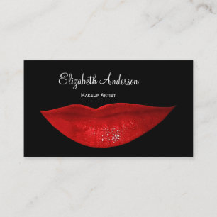Visagist Rode Lip Glamour Visitekaartje