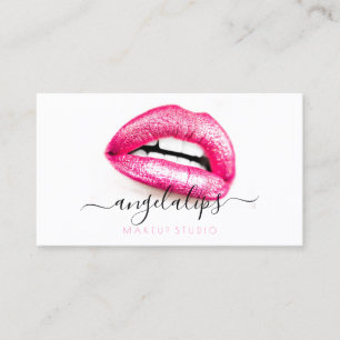 Visagist Roze Lippen Trendy moderne zin Visitekaartje